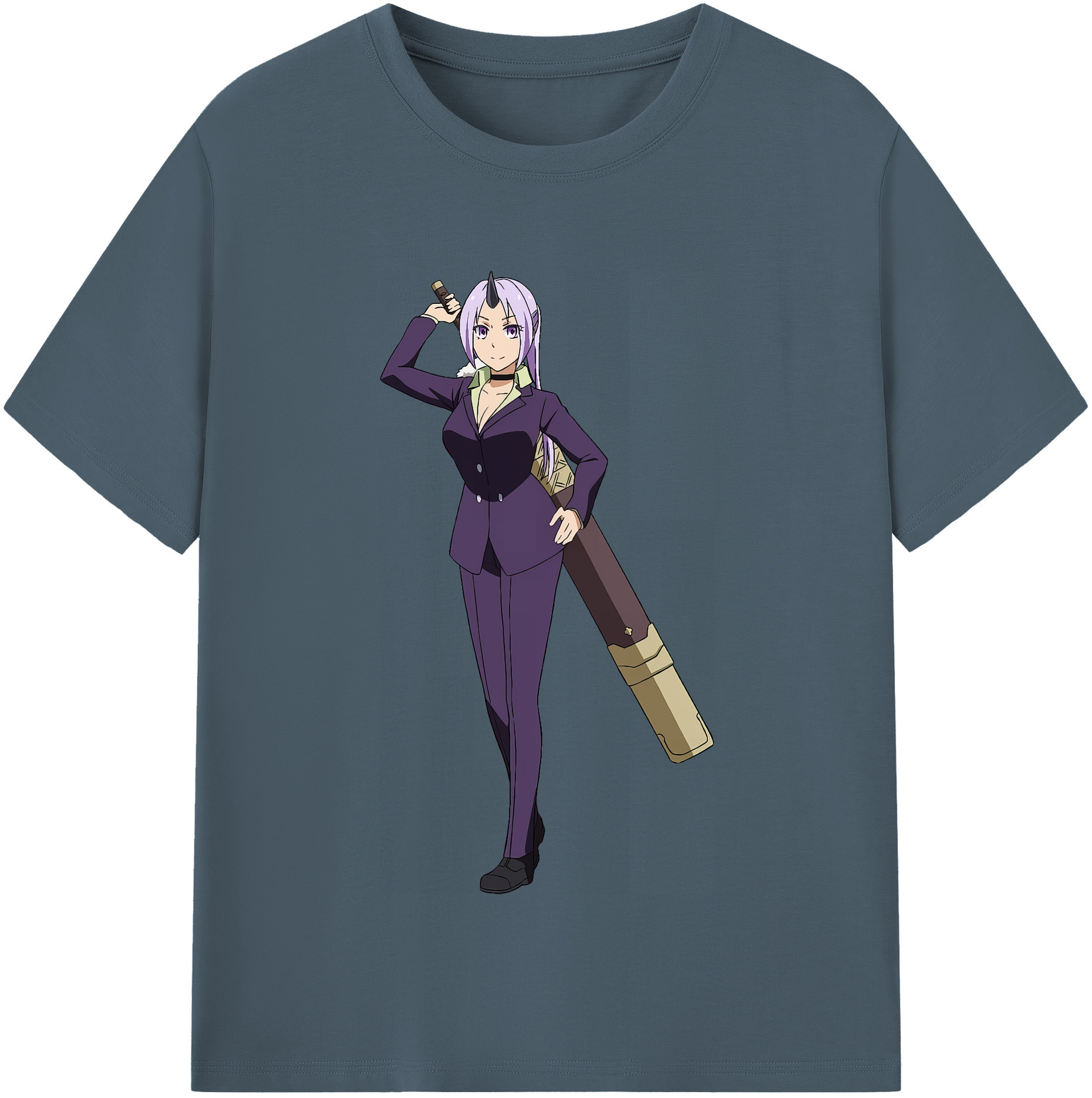 （画像用） 転スラ Regarding Reincarnated to Slime 綿100％半袖Tシャツ（フロントプリント）